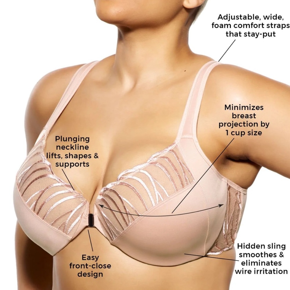 Paramour Angie Bra Nude NWT 32G